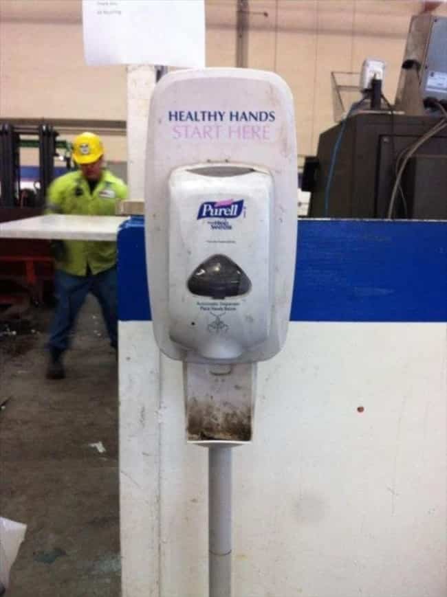Keep your hands clean...