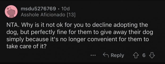 They have the right to say no.