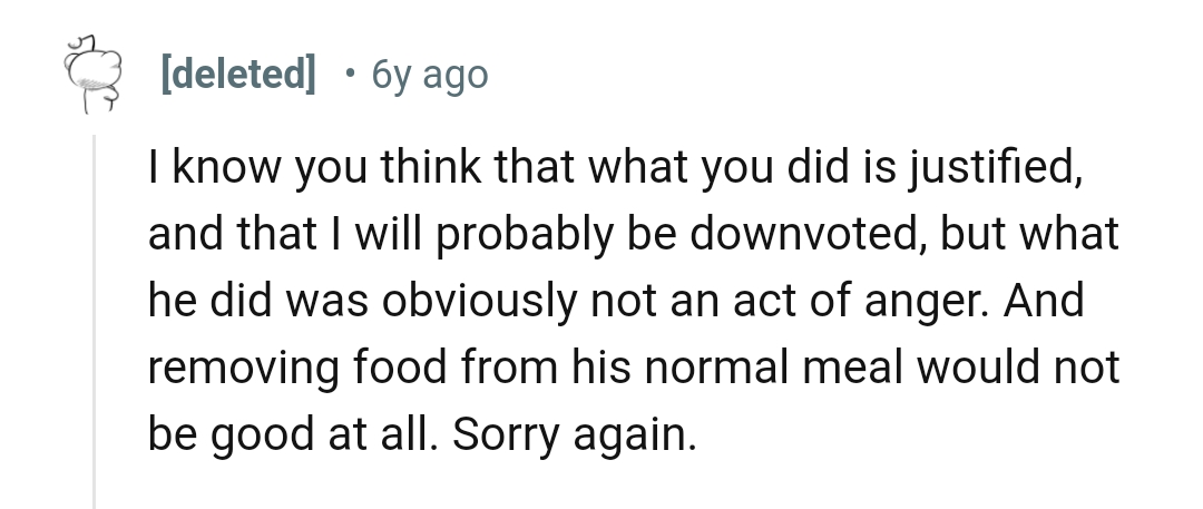 What the cat did is obviously not an act of anger