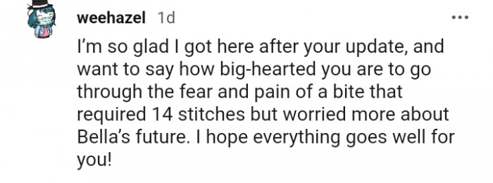 16. I hope everything goes well for you