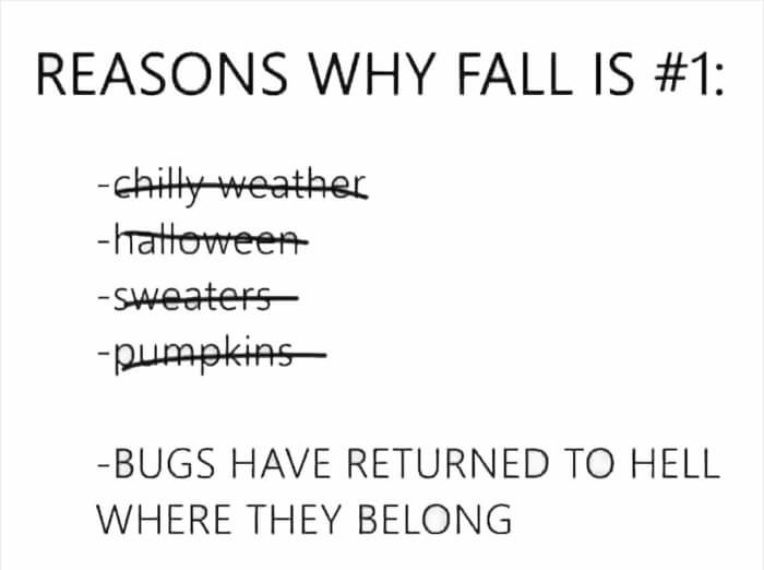 12. Facts... Bugs have returned to hell where they belong