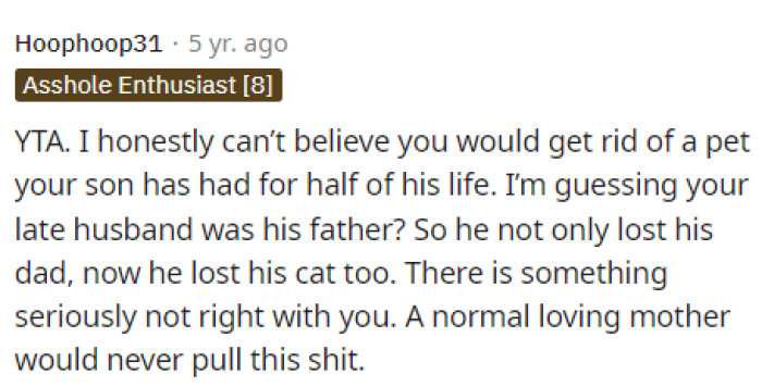 This is definitely a perspective that many people should have considered, and OP definitely needs to see it.