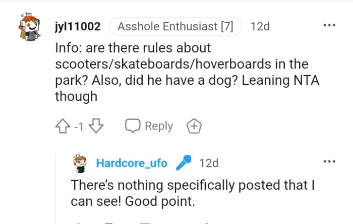 This Redditor wants to know if the dog park has rules for skateboards