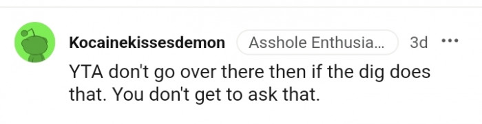 You just don't have to go there then