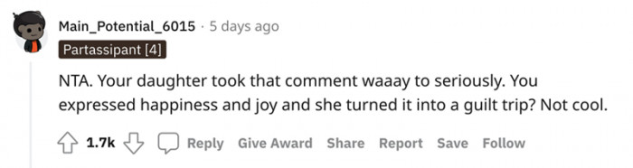 People on Reddit stood on Grandma's side, condemning the daughter's behavior and sending love to her.