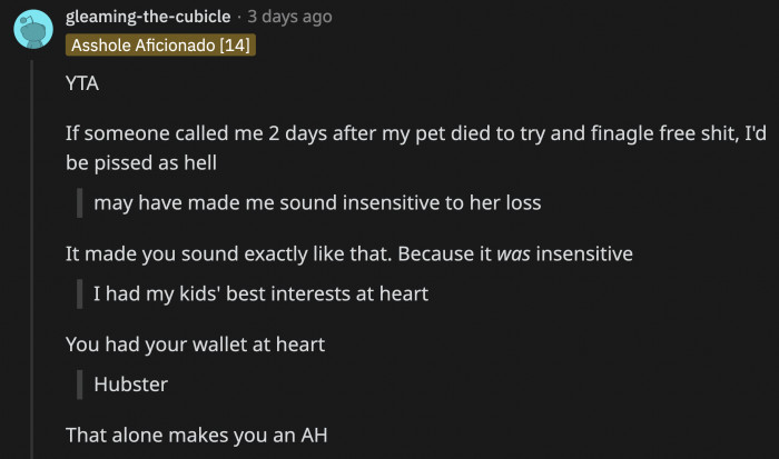 OP's List of Transgressions Is Piling Up, but the Worst Offense Is Referring to Her Husband as