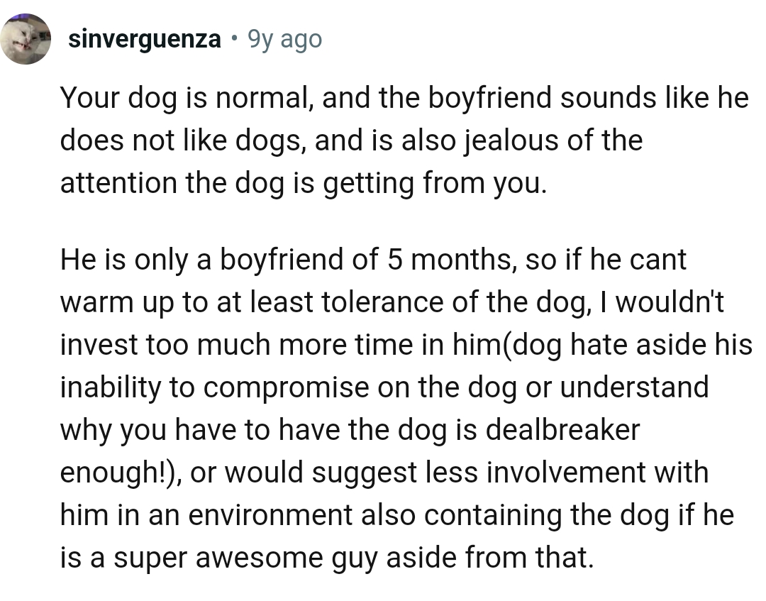 This Redditor wouldn't invest too much more time in him