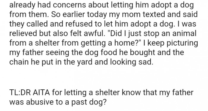 They called and refused to let him adopt a dog