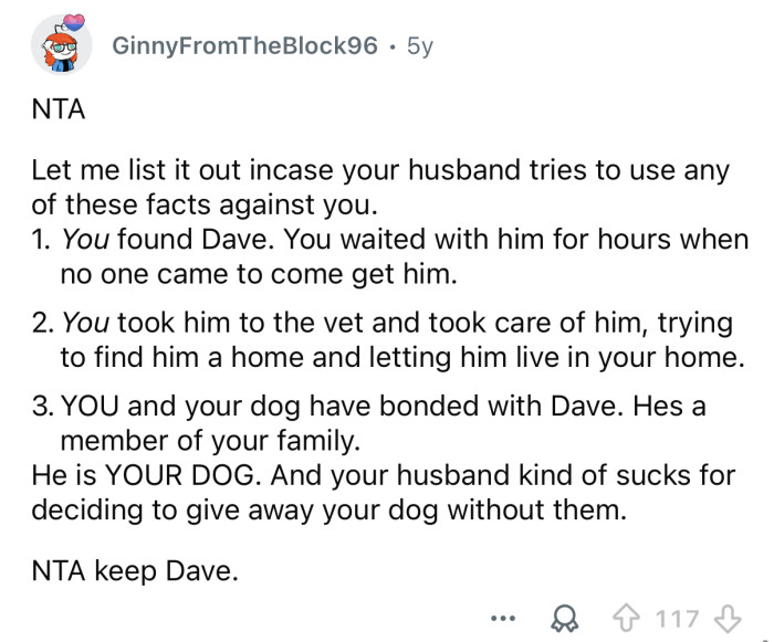 “Keep Dave!”