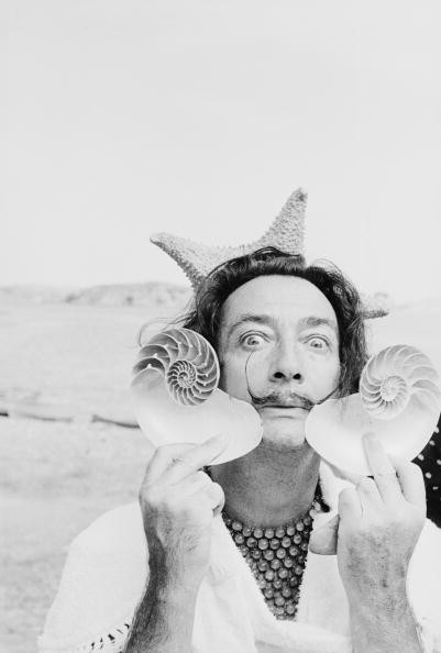 1. Salvador Dali embracing the weirdness we have all felt at one time or another
