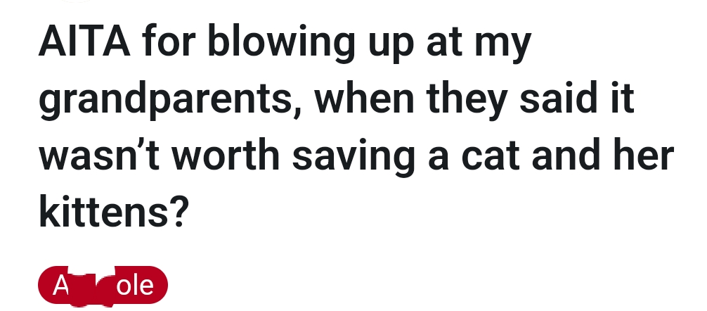 The headline