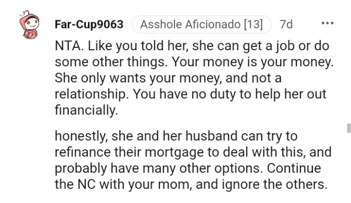 She only wants your money and not a relationship