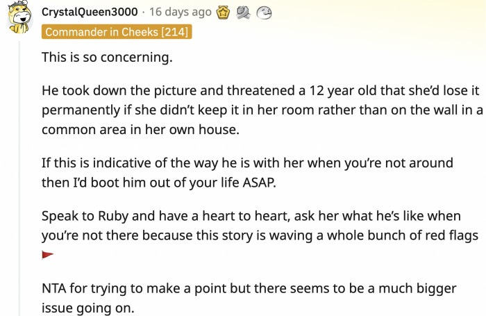 The dog picture is just a symptom of a much bigger abusive problem