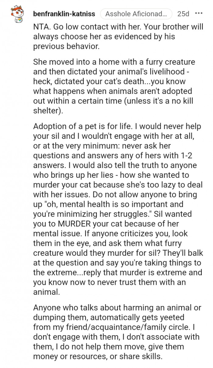 Adoption of a pet is for life.