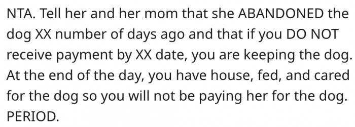 3. He should demand a refund for all the money he spent on the dog.