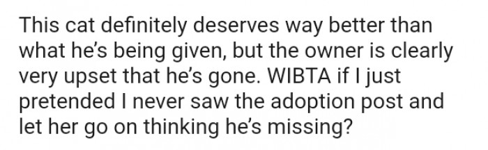 The owner is clearly very upset