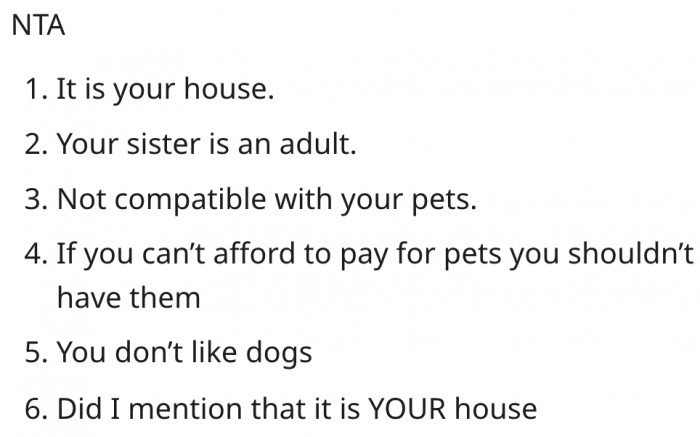 3. There are at least six reasons she's not an ahole.