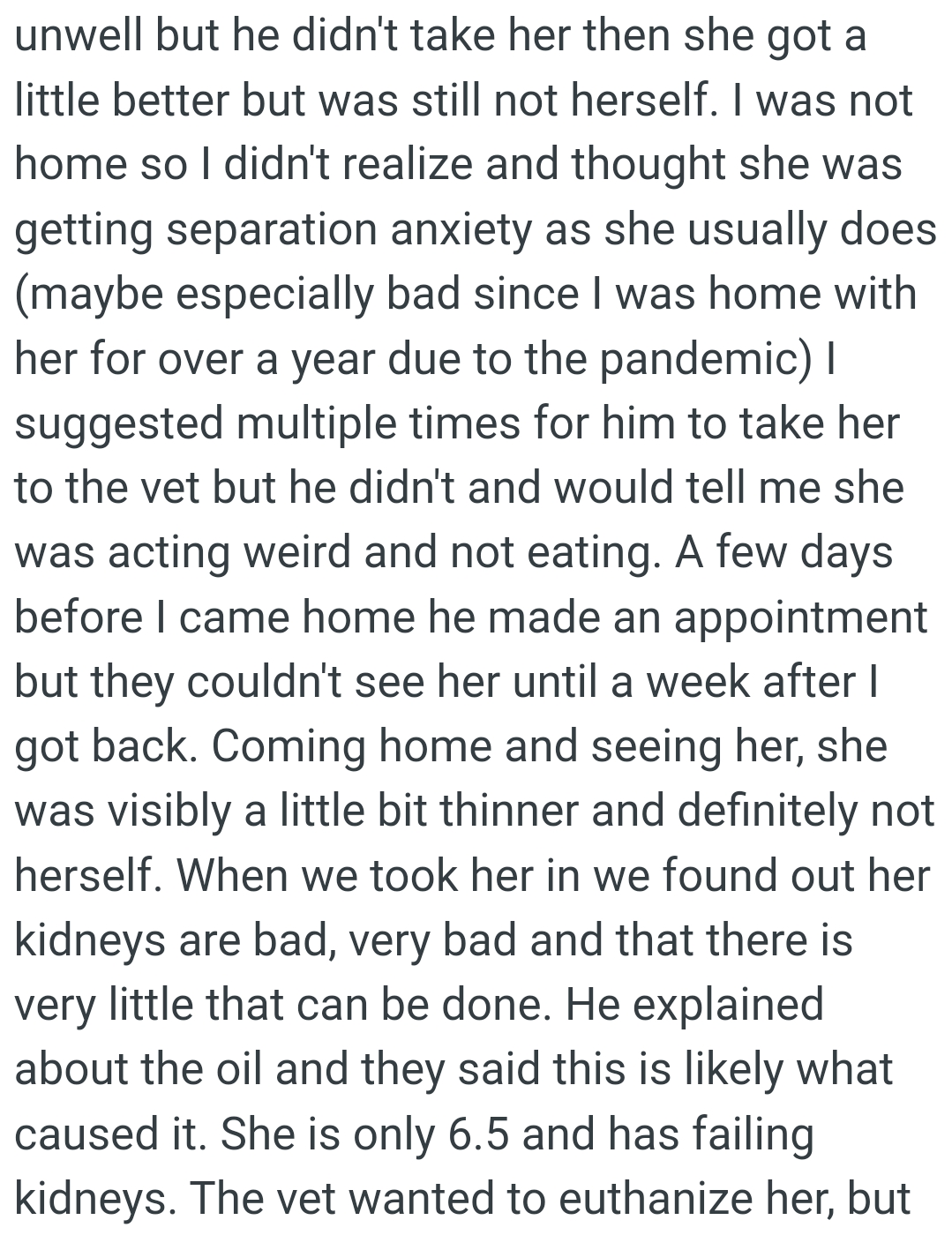 The OP didn't realize on time