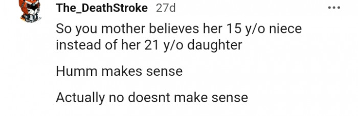 It does not make sense