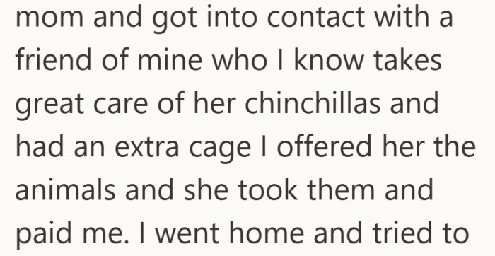 She found a solution that put the animals first, even if it cost her emotionally.