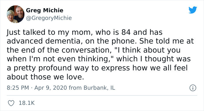 9. I think about you when I'm not even thinking