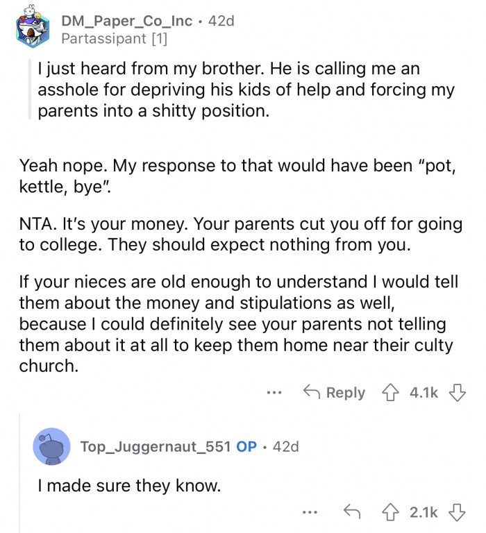 Here's how the Reddit community reacted to u/Top_Juggernaut_551's post: