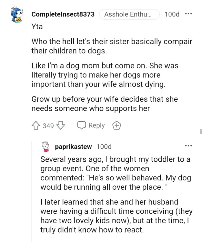 From a dog mom to the OP