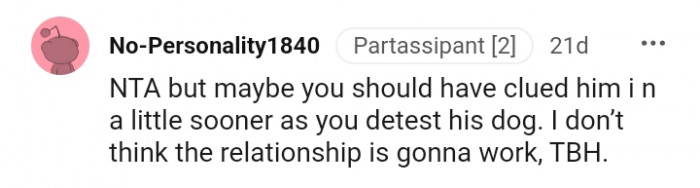 19. Maybe you should have clued him in earlier on