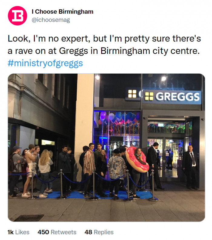 1. This Greggs got converted into a nightclub.