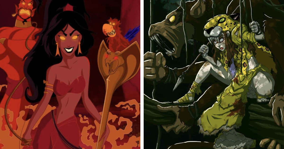 Artist Reimagines 11 Disney Princesses As Villains In Their Own Stories