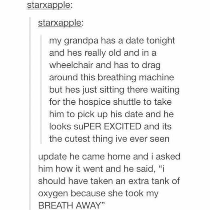 26. Grandpa had a date