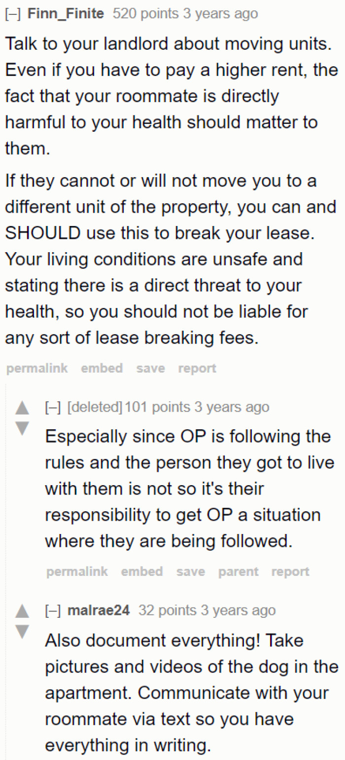 The OP needs to get the landlord involved.