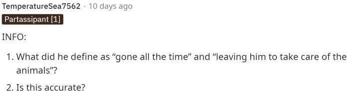 People started asking for more information about this situation so they could really make a vote.