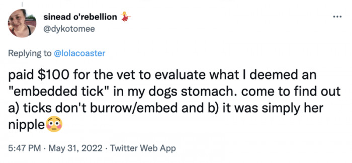 6. It Was Simply Her Nipple