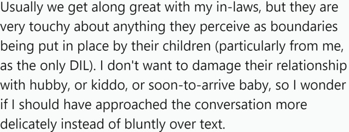 OP has offered the following explanation for why they think they might be the a-hole: