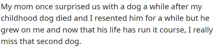 This Redditor grew to love the dog that was literally forced on them.