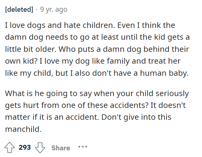 It seems that people did think the dog needs to go after everything it has put their daughter through.
