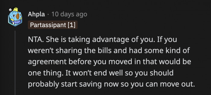 If they had a clear understanding of what each other's responsibilities would be once they lived together, that would be a different story, but they didn't
