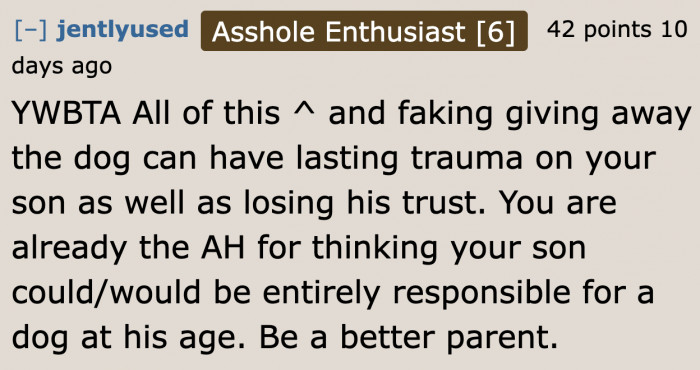 What the OP plans to do will make his son distrust him.