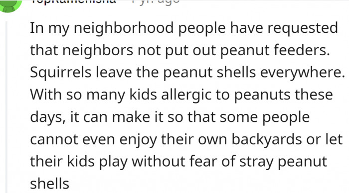 Stray peanut shells...