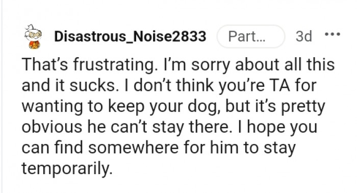 6. It's pretty obvious he can't stay there