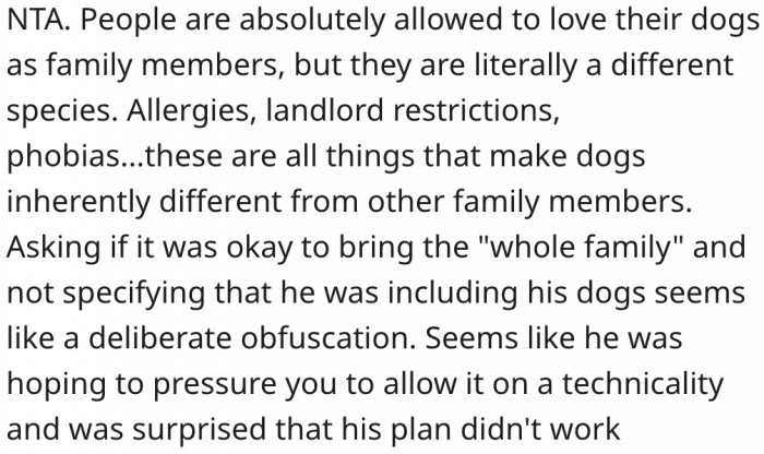 9. Dogs are a different kind of family member.