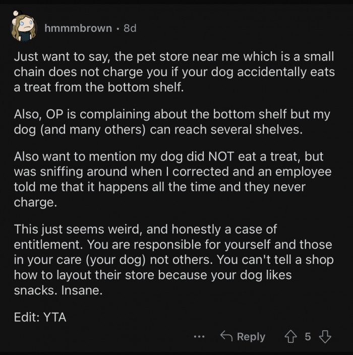 OP is quite entitled.