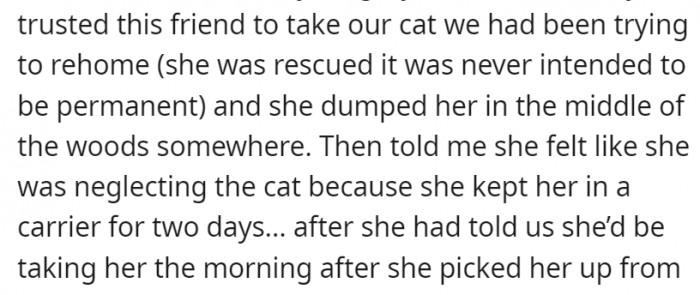 However, this friend completely broke the couple's trust