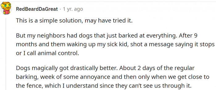 Sometimes even a simple threat helps