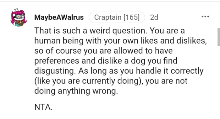 You are allowed to have your own likes and dislikes