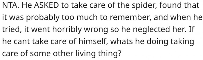 8. Those who can't care for themselves shouldn't be trusted to care for others.