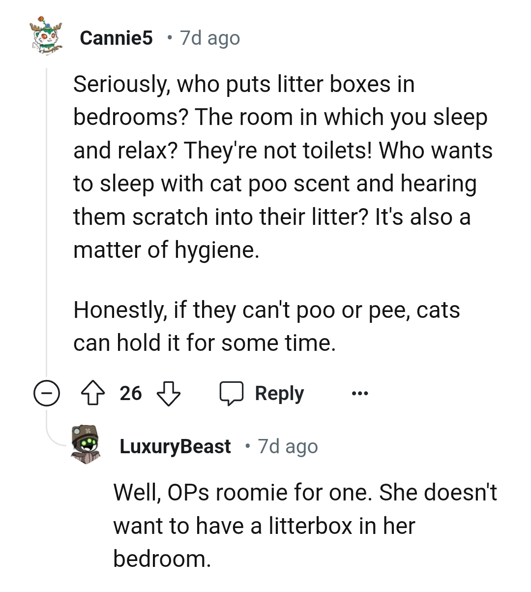 OP's roomie for one