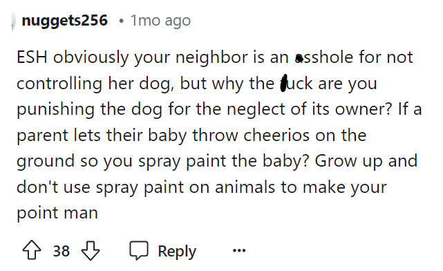 People in the comments were genuinely upset about what she did to the dog.