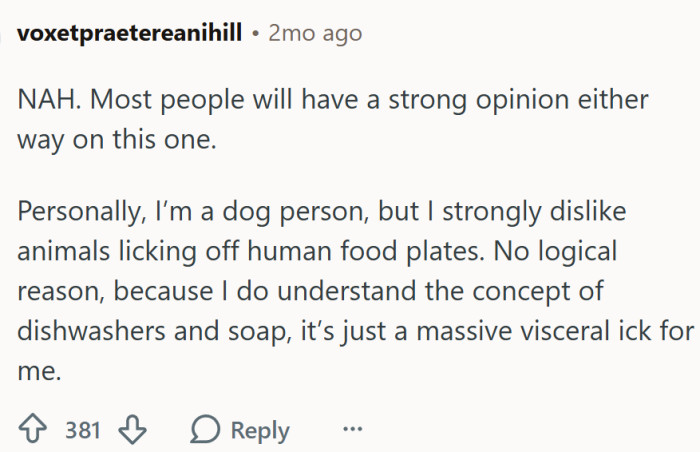 Most people will have a strong opinion either way on this one.
